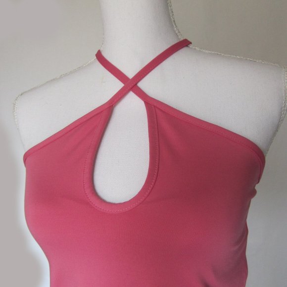 New Women’s Girl’s Sun Streak by Newport News Pink Swim Beach Ware top size 8 - Picture 2 of 11